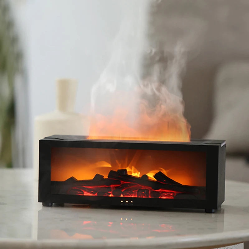 Fire Place Aroma Humidifier LED Diffuser