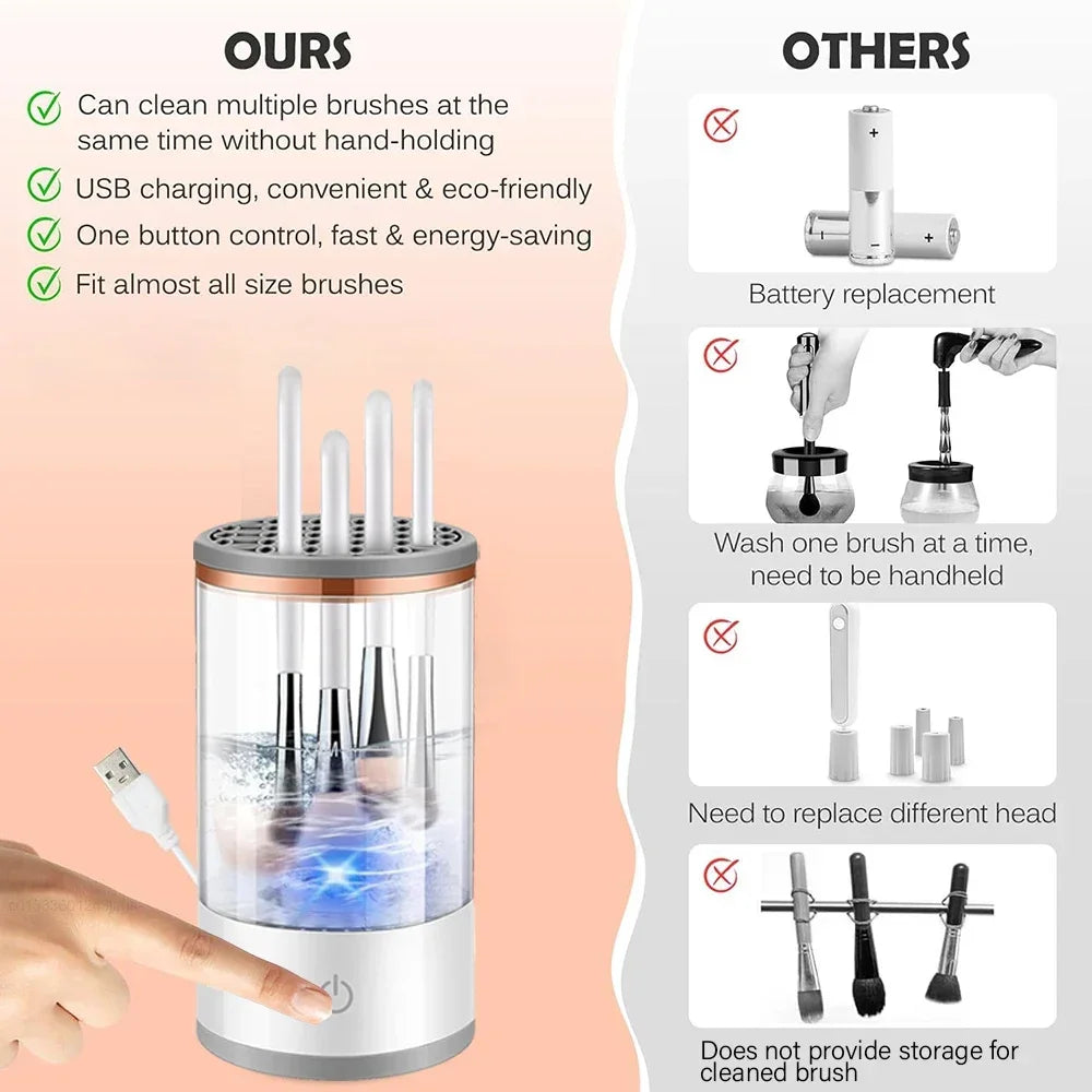 USB Automatic Makeup Brush Cleaner