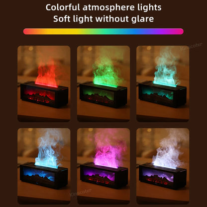 Fire Place Aroma Humidifier LED Diffuser