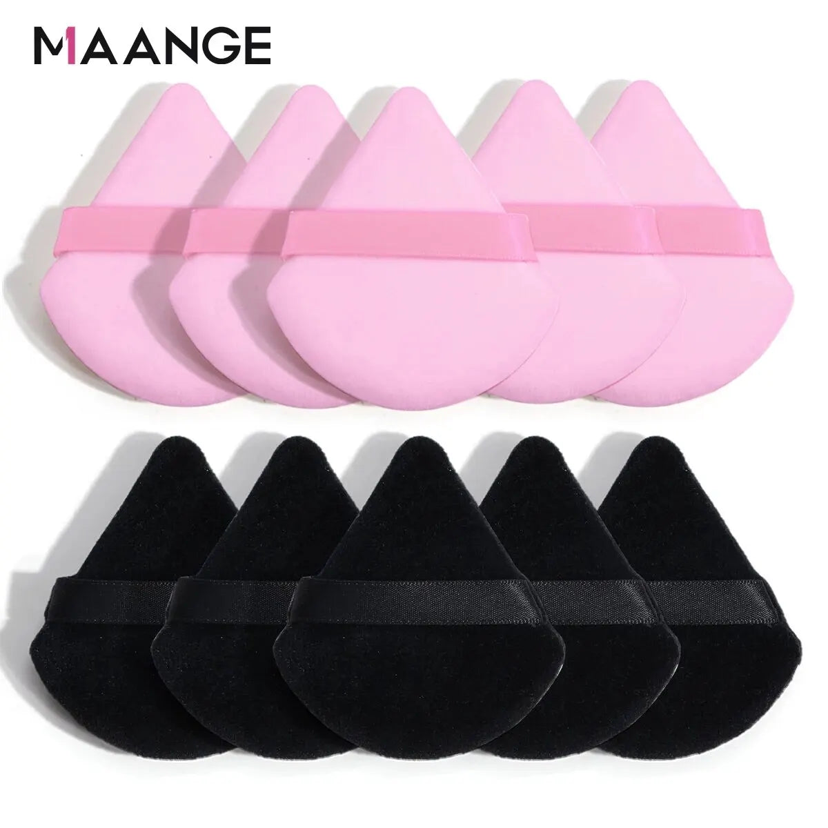 10pc MAANGE SoftTouch Triangle Makeup Puffs