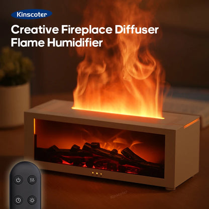 Fire Place Aroma Humidifier LED Diffuser