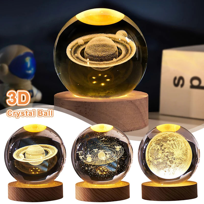 Luminous Crystal Ball LED Night Light